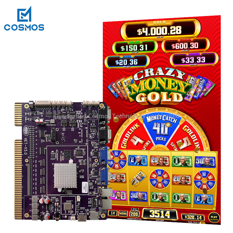 Coin Pusher Buttons Arcade Machine Board Slot Touch Screen Crazy Money Gold